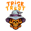 Halloween Design Creepy Skeleton Design