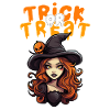 Halloween Design gruseliges Hexen Design