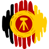 NVA Landstreitkräfte Kokarde gemalt