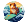 Guinea pig surfing