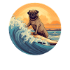 Pug Surfer