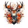 Replacement dirndl deer antlers deer