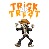 Halloween Design Creepy Skeleton Design