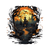 Spooky mood of Halloween