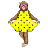 Robe à pois Monkey Hearts