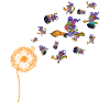 Pusteblume Hexe Geschenk Gruseliges Halloween