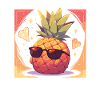 Pineapple Pineapple Sunglasses Fruit Fruit