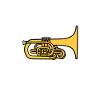 Marching Band Mellophone Musician