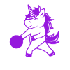 Bowling Einhorn Spieler