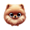 Fluffy Pomeranian Portrait