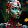 Weiblicher Cyborg