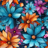 Tie-Dye flowers