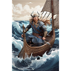 Viking on boat