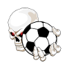 Skull Soccer Player Soccer