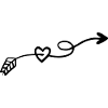 Heart arrow symbol