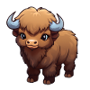 Bébé bison buffle