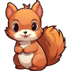 Écureuil Kawaii