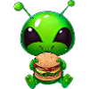 Hungry Alien: Cheeseburger Devourer