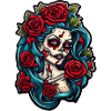 Fille zombie