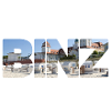BINZ lettering with motif