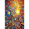 Abstrakt psykedelisk kunst