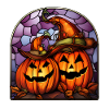 Vitrail d’Halloween