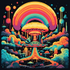 retro Landschaft