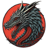 Farbiger Drache