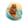 Capybara Surfer