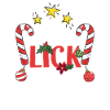 It won't lick itself candy cane lust