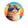 Cat with sunglasses