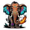 Graffiti Elefant