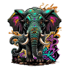 Graffiti Elefant