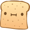 Cute Kawaii Butter Toast Anime Face Toast