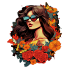 Floral elegance with butterflies