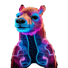 Neon Lorder with hoodie appearance