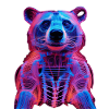 Neon-Hirschkäfer Design