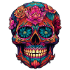 Teschio messicano - Dia de Muertos Skull