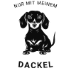 Nur mit meinem Dackel