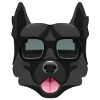 Black Dog with Sunglasses