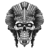 Pharaoh Skull Symbol