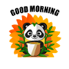 Panda at breakfast