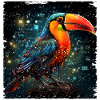 Toucan retro style