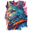 ChromePurr // Cyberpunk Cat