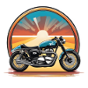 Retro Reverie: Iconic Motorcycle