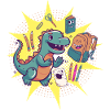 Dino Einschulung Schulkind