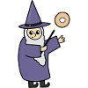 Funny Magician Wizard Donut Lover