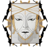Gesicht im Boho-Stil