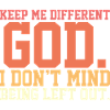 Religieuze christelijke gelovige houd me anders