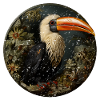 Utopian bird retro style